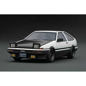 1/43 Toyota Sprinter Trueno (AE86) 3Door GT Apex White/Black