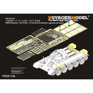 Voyager Model�b1/35 WWII �I/�\ ���V�AT-34/76 ��112�H�ꐶ�Y�^ �A�b�v�O���[�h�Z�b�g (�{�[�_�[ BT-009�p)�yPE351134�z�bPE351134 T-34/76 ���߸�ڰ�޾��