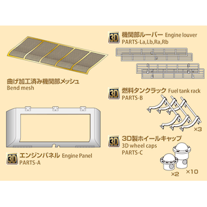 1/35 T34シリーズ3Dエンジンパネルセット【P35T-003】