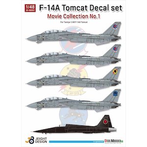 �f�t���f���b1/48 ���p �A�����J�C�R�͏�퓬�@F-14A�f�J�[���Z�b�g ���[�r�[�R���N�V����No.1�u�g�b�v�K���v1986(�^�~���p)�yJD48001�z�bJD48001 F-14A�޶�پ�� ��޺�1 į�߶��