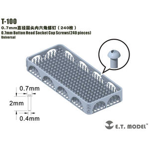 E.T.MODEL�b�ėp 0.7mm�a �Z�p���t���{�^���{���g(240��)�yT-100�z�bT-100 ��ֳ 0.7mm 6����·��������