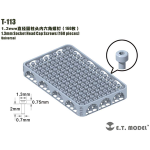 汎用 1.3mm径 六角穴付きボルト(160個入)【T-113】