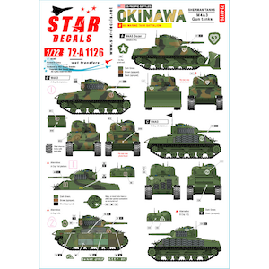 STAR DECALS�b1/72 WWII �A�����J �����m��� ����̐킢 �A�����J�C����M4A3�V���[�}����ԁySD72-A1126�z�bSD72-A1126 ��ض ��������� M4A3