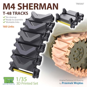 T-Rex Studio�b1/35 WWII �A�����J M4�V���[�}������ԗp T48�^���сyTR85067�z�bTR85067 M4���������ݼ�ֳ T48������
