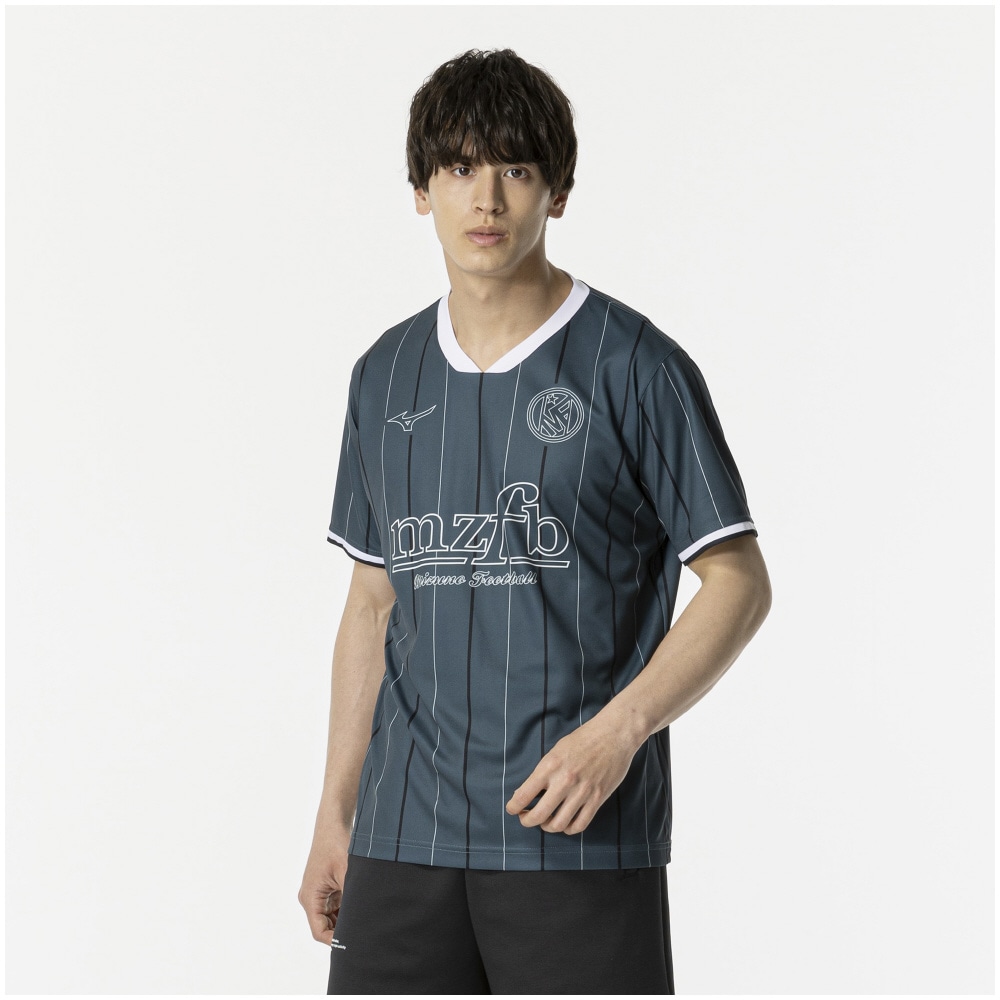 ORIX ユニフォーム Mizuno グレー ストライプ 52mw77705.jpg