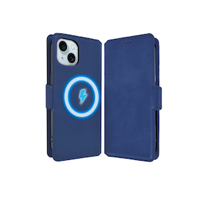 shizukawill�b�V�Y�J�E�B���biPhone15�p �蒠�^ �P�[�X �J�o�[ �{�v�� ���U�[�P�[�X MagSafe�Ή��i�u���[�j�bAPIP15V5BLUE