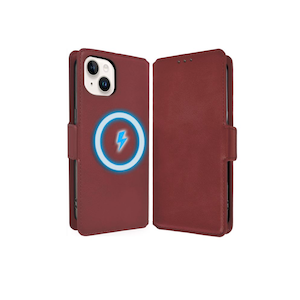 shizukawill�b�V�Y�J�E�B���biPhone14�p �蒠�^ �P�[�X �J�o�[ �{�v�� ���U�[�P�[�X MagSafe�Ή��i���b�h�j�bAPIP14V5RED