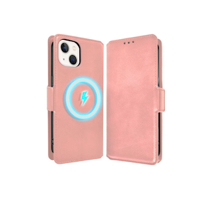 shizukawill�b�V�Y�J�E�B���biPhone13�p �蒠�^ �P�[�X �J�o�[ �{�v�� ���U�[�P�[�X MagSafe�Ή��i�s���N�S�[���h�j�bAPIP13V5PINK
