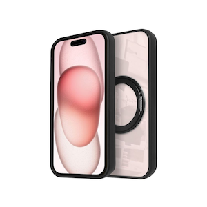 shizukawill�b�V�Y�J�E�B���biPhone15�p �P�[�X �J�o�[ MagSafe�Ή� �X�}�z�����O ���^�� �ϏՌ��i�u���b�N�j�bAPIP15HI9BK
