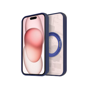 shizukawill�b�V�Y�J�E�B���biPhone15�p �P�[�X �J�o�[ MagSafe�Ή� �X�}�z�����O ���^�� �ϏՌ��i�u���[�j�bAPIP15HI9BL