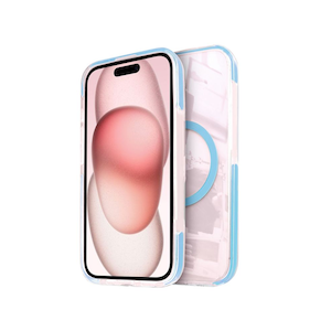 shizukawill�b�V�Y�J�E�B���biPhone15�p �P�[�X �J�o�[ MagSafe�Ή� �N���A�P�[�X �ϏՌ��i�u���[�j�bAPIP15HI10BL