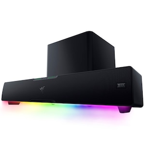 Razer｜【国内正規品】ヘッドトラッキングAI機能搭載 ビームフォーミングサウンドバー Leviathan V2 Pro｜RZ05-04160100-R3A1