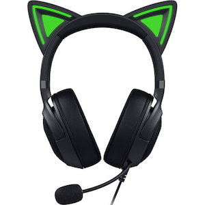 Razer｜【国内正規品】有線 RGB ネコミミ ゲーミングヘッドセット RAZER KRAKEN KITTY V2（Black）｜RZ04-04730100-R3M1
