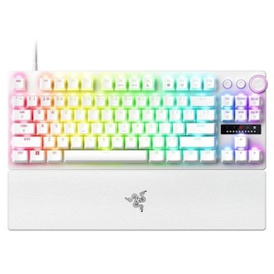 Razer｜【国内正規品】ラピッドトリガー対応 光学式オプティカルキーボード 有線 英語配列 Huntsman V3 Pro Tenkeyless (White Edition)｜RZ03-04981700-R3M1