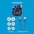 AVIOT｜ノイズキャンセリング機能搭載　完全ワイヤレス　Bluetoothイヤホン(ネイビー)｜TE-U1-NV
