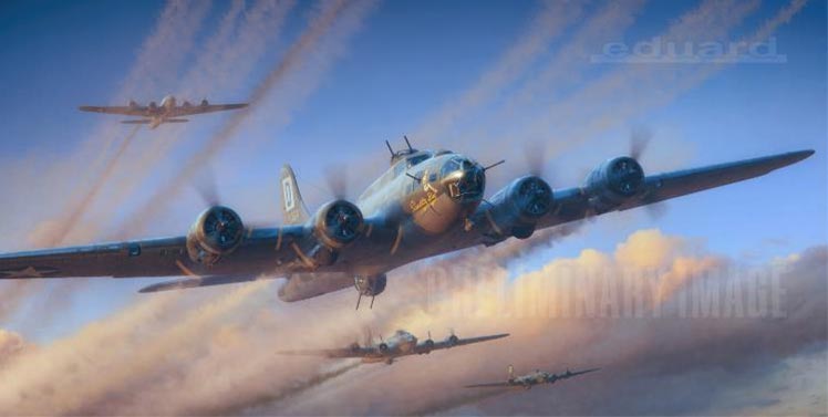 1/48 eduard 血の第100爆撃大隊 B-17F リミテッドエディション 血の第100爆撃大隊 1943年」 B-17F リミテッドエディション