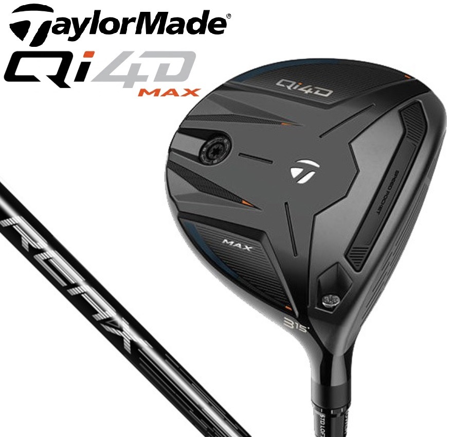 【美品】テーラーメイド Qi4Dマックス FW5番 リアックス55 SR HC付 Qi4D MAX フェアウェイウッド #5（REAX 55 シャフト・フレックス：SR