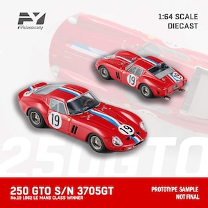1/64 250 GTO S/N 3705GT 1962 LE MANS CLASS WINNER #19【FY64016】