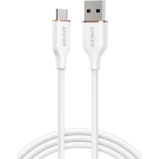 USB-C ＆ USB-A ケーブル (Flow) 1.8m（クラウドホワイト