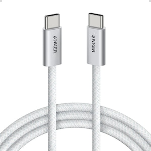 Anker�bAnker Zolo USB-C �� USB-C �P�[�u�� 240W ���ϋv�i�C���� 1.8m�i�z���C�g�j�bA8060122