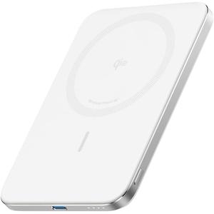 Anker�b�}�O�l�b�g�����C�����X�[�d�Ή����o�C���o�b�e���[ Anker Nano Power Bank (5000mAh, MagGo, Slim �z���C�g)�bA1665N21(�ܲ�)