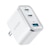 Anker�bUSB�}���[�d�� USB-C�~2�|�[�g/USB-A�~1�|�[�g�i�z���C�g�j�bA121AN21