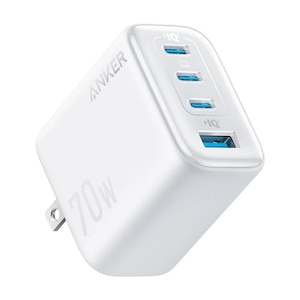 Anker�bAC�[�d�� �}���[�d Anker Zolo Charger (70W USB-C�~3�|�[�g/USB-A�~1�|�[�g �z���C�g�j�bA121CN21