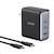 Anker�bUSB�}���[�d�� Anker 736 Charger (Nano ll 100W USB-A�~1�|�[�g/Type-C�~2�|�[�g with USB-C & USB-C �P�[�u�� �u���b�N)�bB2145N11