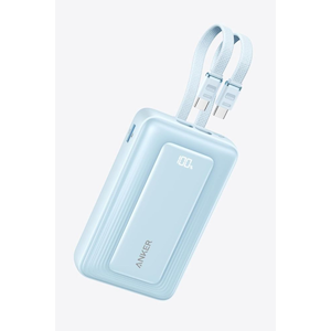 Anker�b���o�C���o�b�e���[ Anker Zolo Power Bank (20000mAh, 45W, Built-In Dual USB-C�P�[�u�� �P�[�u����̌^ �u���[�j�bA110MN32