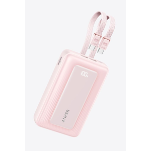 Anker�b���o�C���o�b�e���[ Anker Zolo Power Bank (20000mAh, 45W, Built-In Dual USB-C�P�[�u�� �P�[�u����̌^ �s���N�j�bA110MN52