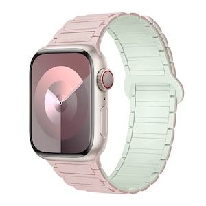 �K�[�J���bApple Watch 1-10/SE1-2 38/40/41/42(10�̂�)mm �h���̃}�O�l�b�g���V���R���o���h(�s���N)�bW00563PA