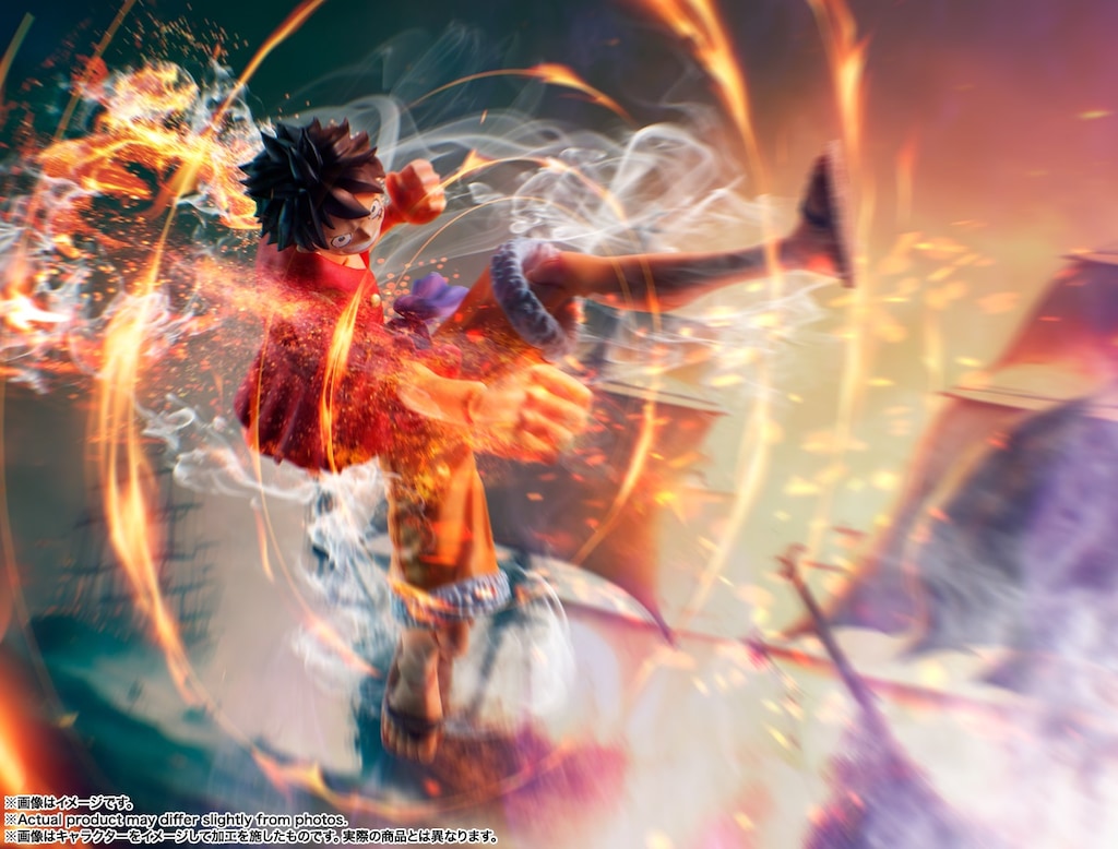 ワンピース⚫︎モンキーDルフィ×ボストンレッドソックス(2024)　コラボ人形 S.H.Figuarts 『ONE PIECE』未来島エッグヘッド編スタート