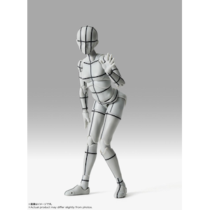 バンダイスピリッツ｜S.H.Figuarts ボディちゃん -スポーツ- Edition -ワイヤーフレーム-(Gray Color Ver.)｜SHF ﾎﾞﾃﾞｨﾁｬﾝ ｽﾎﾟｰﾂｴﾃﾞｨｼｮﾝ ﾜｲﾔｰ