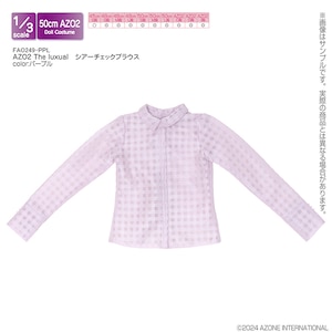 �A�]���b1/3�X�P�[���p�E�F�A AZO2 The luxual �V�A�[�`�F�b�N�u���E�X�i�p�[�v���j�yFAO249-PPL�z�bAZ FAO249-PPL ���������׳� �߰���
