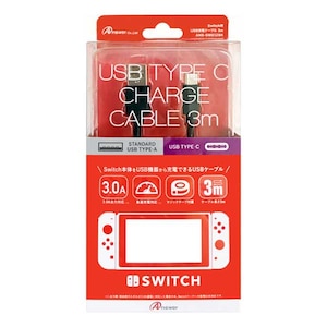 �A���T�[�b�ySwitch�zSwitch�p USB�[�d�P�[�u�� 3m�bANS-SW012BK ����USB����� 3m