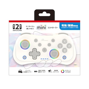�A���T�[�bSwitch2/PC�p�@mini�R���g���[���[�@�z���C�g�bANS-SW200WH