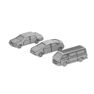1/700 自動車セットA 【T19V700-010M】