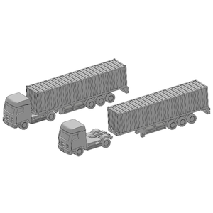 1/700 自動車セットG (コンテナトラック2種セット)【T20V700-012M】