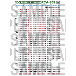 N Rca S58 近鉄系アーバンライナーplus 方向幕ステッカー 2 関西方面 Joshin Webショップ 通販 レールクラフト阿波座 Rcアワザ Rca S58 アーバンライナーホウコウマク2