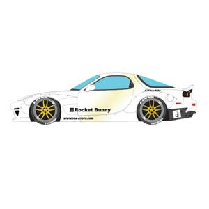 バニー&ラティ 1/18 Rocket Bunny RX-7 (FD3S) パールホワイト【IM002B1