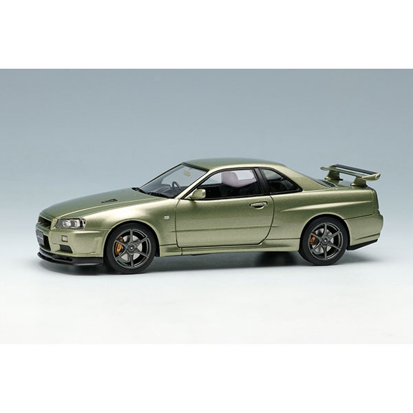 MakeUp EIDOLON EM372A 1:43 Skyline GT-R BNR34 V-spec II Nur 2002 Millennium Jade