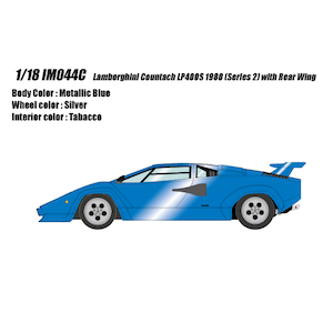 ���C�N�A�b�v�b1/18 Lamborghini Countach LP400S 1980 (Series 2) with Rear Wing(���^���b�N�u���[ (�^�o�R�C���e���A))�yIM044C�z�bIDEA IM044C ����ٷް� ������1980 ��ٰ