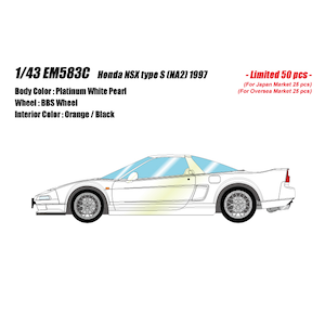 1/43 Honda NSX type S (NA2) 1997 プラチナホワイトパール【EM583C】