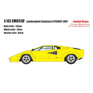 ���C�N�A�b�v�b1/43 Lamborghini Countach LP5000S 1982 �C�G���[(�u���b�N�C���e���A)�yEM651D�z�bEM651D ����ٷ�-ƶ����� LP5000S ��۰