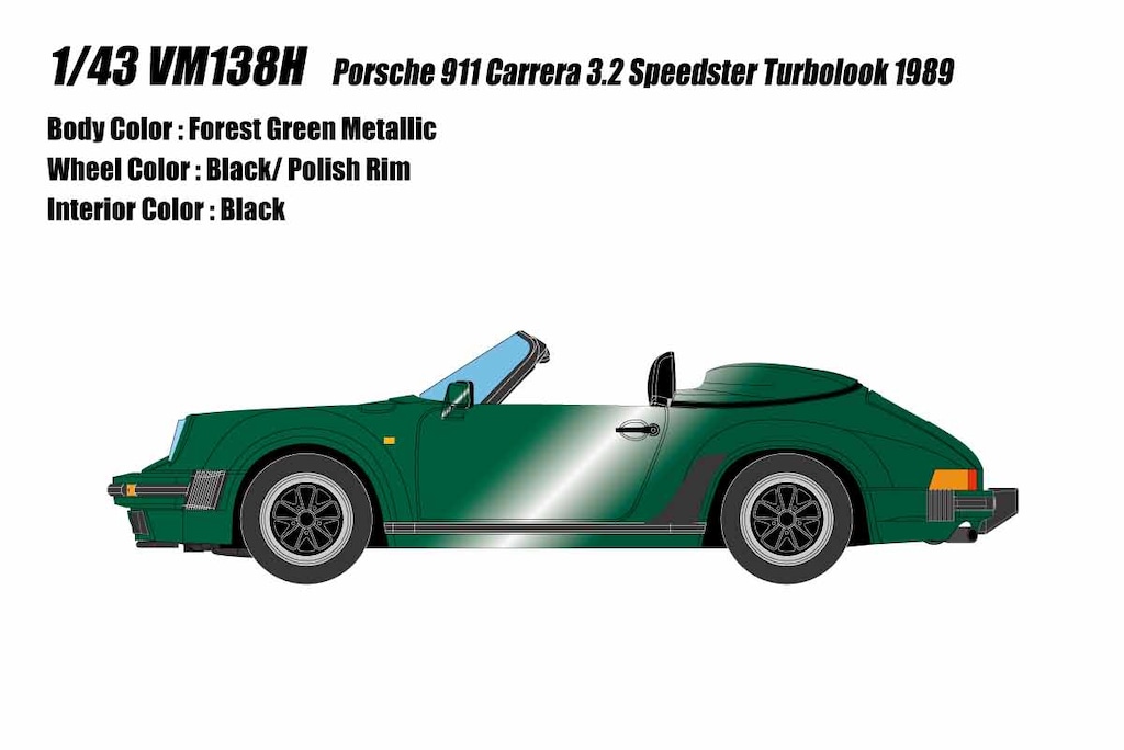 1/43 Porsche 911 Carrera 3.2 Speedster Turbolook 1989