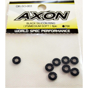 AXON�bBLACK SILICON RING (P3/MEDIUM SOFT) 8pic �yOR-SO-003�z�bOR-SO-003 BLACK SILICON RING