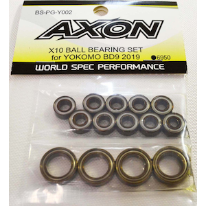 AXON�bX10 BALL BEARING SET for YOKOMO BD9 2019�yBS-PG-Y002�z�bBS-PG-Y002 X10�ް��ޱ�ݸ޾��