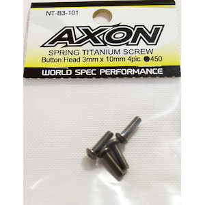 AXON�bSPRING TITANIUM SCREW (Button Head 3mm x 10mm 4pic)�yNT-B3-101�z�bNT-B3-101 ����ݸ���Ƴѽ�ح� ����ͯ��3x10