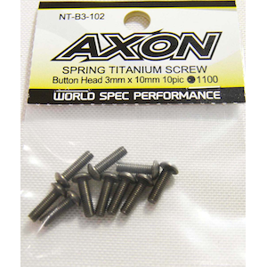 AXON�bSPRING TITANIUM SCREW (Button Head 3mm x 10mm 10pic)�yNT-B3-102�z�bNT-B3-102 ����ݸ���Ƴѽ�ح� ����ͯ��3x10