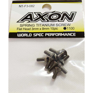 AXON�bSPRING TITANIUM SCREW (Flat Head 3mm x 8mm 10pic)�yNT-F3-082�z�bNT-F3-082 ����ݸ���Ƴѽ�ح� �ׯ�ͯ��3x8